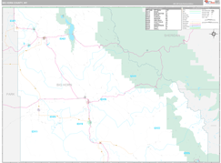 Big Horn County, WY Digital Map Premium Style